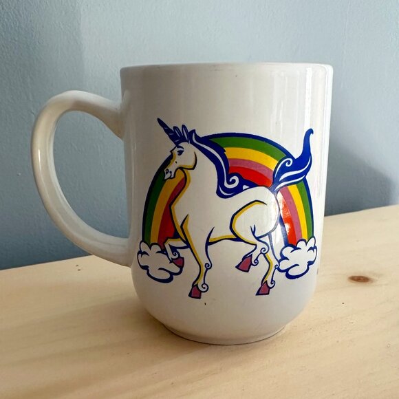 Vintage Royal Norfolk | Stoneware | Unicorn Rainbow Mug - Picture 1 of 7